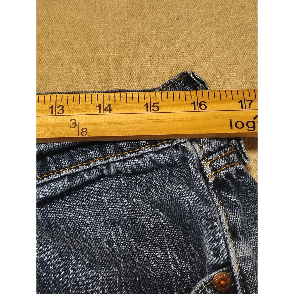 Levis 505 Regular Fit Jeans Mens 34x30 Medium Wash Blue Denim 00505-1989 S - Picture 4 of 8